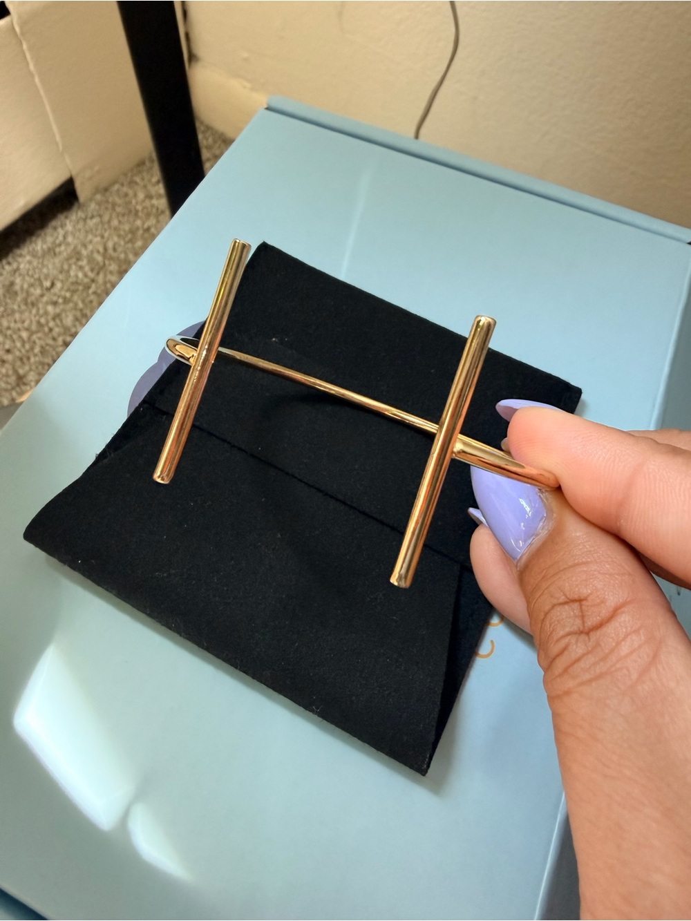 Bangle Bracelet Geometric Open Cuff